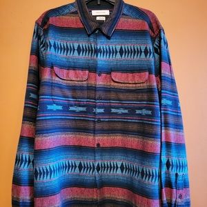 Men's Urban Outfitters Tribal Flannel Large